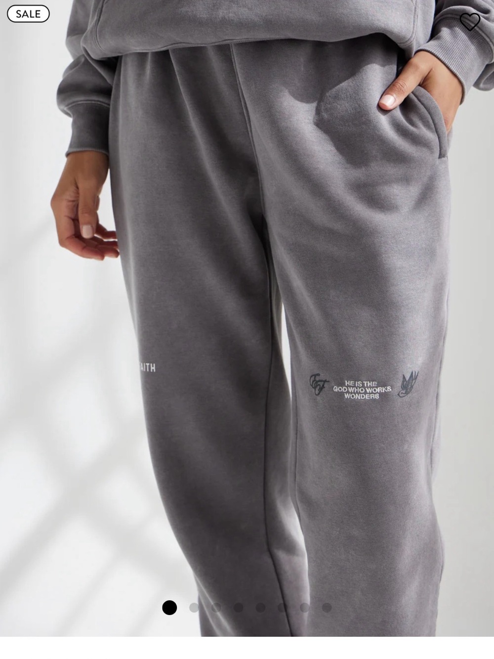 Elevated Faith God of Miracles Unisex Sweatpants - NWT - Picture 5 of 8